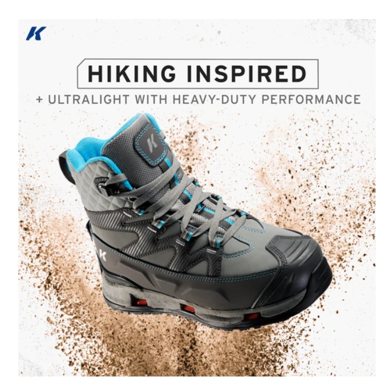 Korkers Womens’s Bantam Lite Wading Boots: Kling-On and Studded Kling-On