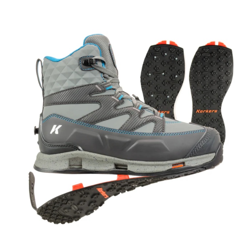 Korkers Womens’s Bantam Lite Wading Boots: Kling-On and Studded Kling-On