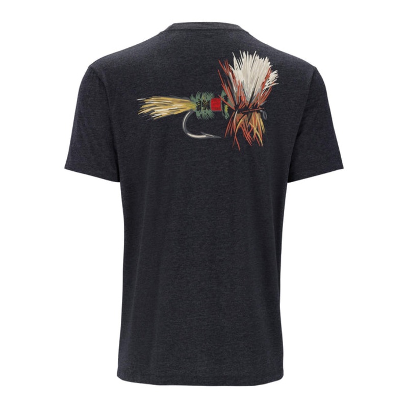 Simms Men’s Let It Fly T-Shirt – Charcoal Heather