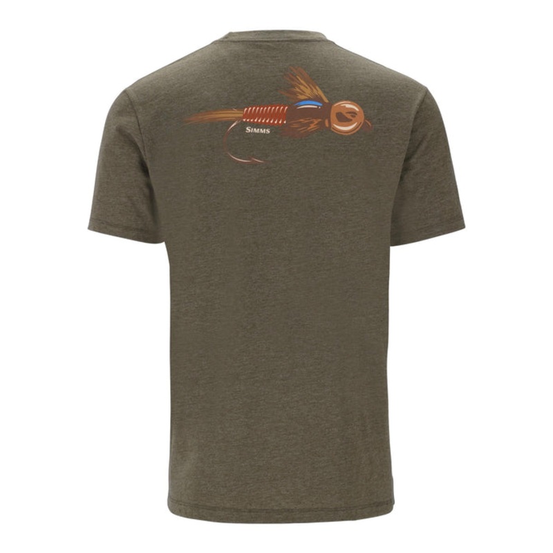 Simms Men’s Let It Fly T-Shirt – Military Heather