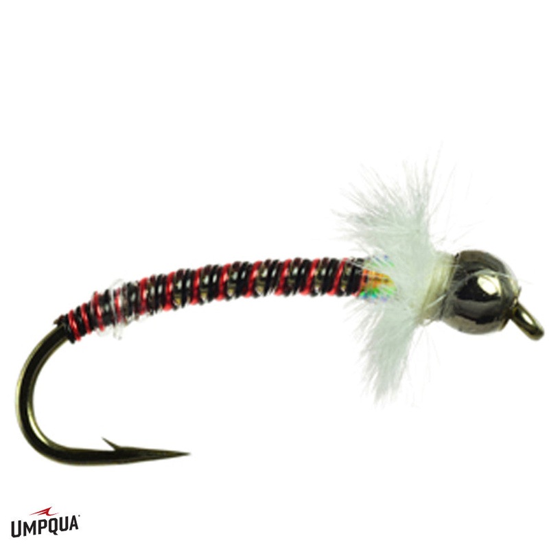Titan Tube Midge|Black/Red|Black/Silver|12|14