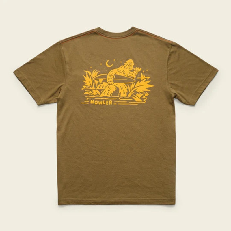 Howler Bros – Squatch Rider Pocket T-Shirt: Ivy Green