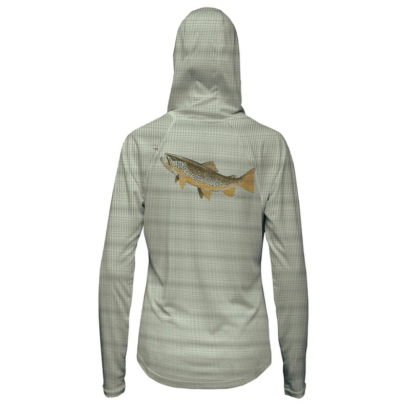 FFF Logo – RepYourWater Hungry Brown Flolite Sun Hoody – Women’s