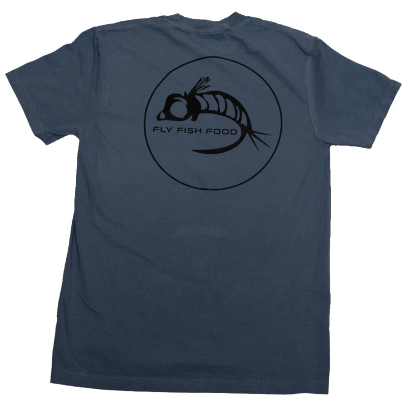 Fly Fish Food Logo Tee – Blue|Small|Medium|Large|XL|2XL|3XL