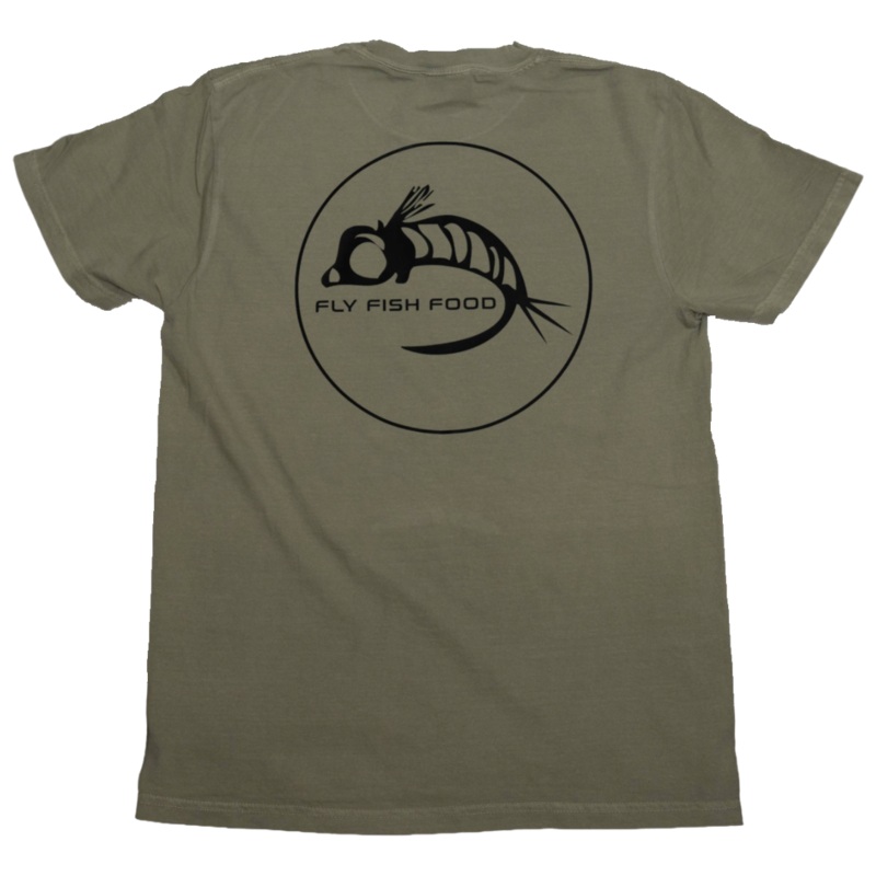 Fly Fish Food Logo Tee – Sage|Small|Medium|Large|XL|2XL|3XL