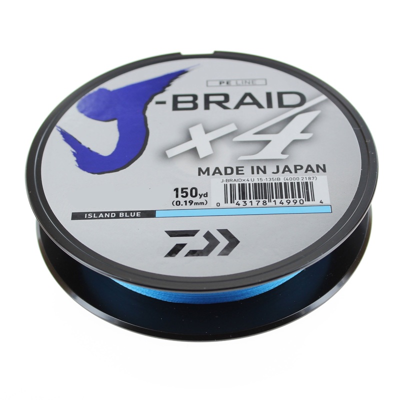 Daiwa J-Braid X4 Braided Line Island Blue