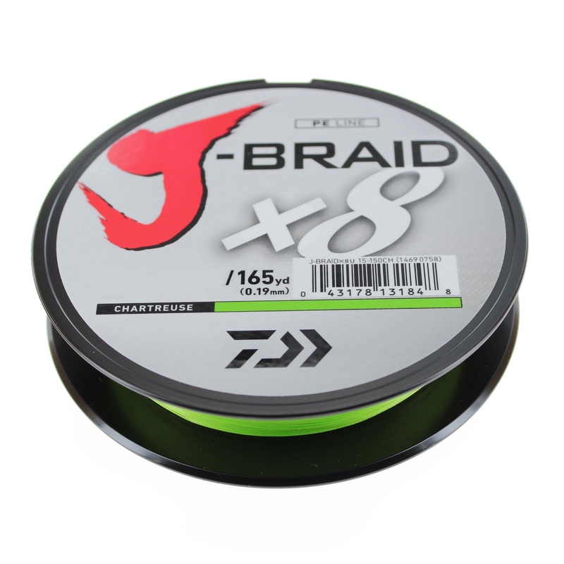 Daiwa J-Braid X8 Braided Line Chartreuse