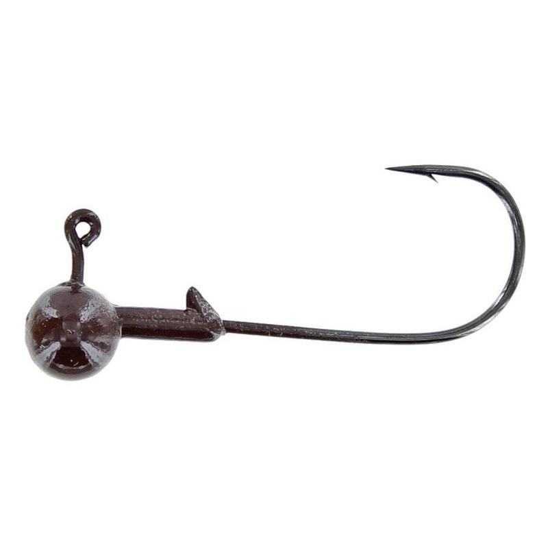 Davis Shaky Head Jighead 5Pk|1/8 oz|3/16 oz|1/4 oz|Plain|Black|Green Pumpkin|Brown