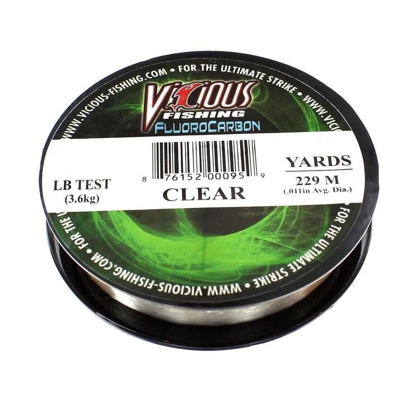 Vicious Fluorocarbon 200Yds|4lb|6lb|8lb|10lb|12lb|15lb|17lb|20lb