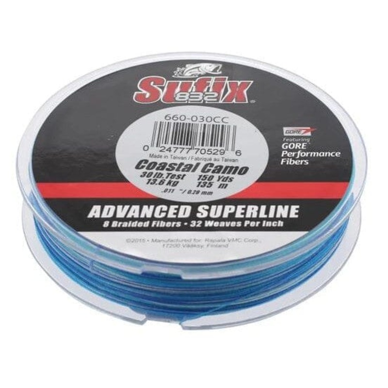 Sufix 832 Braided Line Lo-Vis Costal Camo
