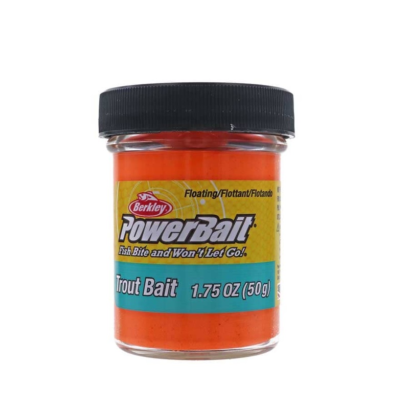 PowerBait Trout Bait|Captain Amercia|Sherbert|Chartreuse|Fluorescent Orange|Fluorescent Red|Pink|Yellow|Hatchery Pellet|Marshmellow|Rainbow
